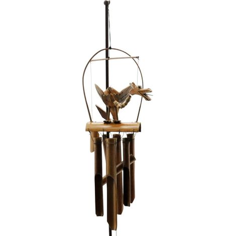 Dragon Wind Chime - Wood - L17 x W35 x H52 cm