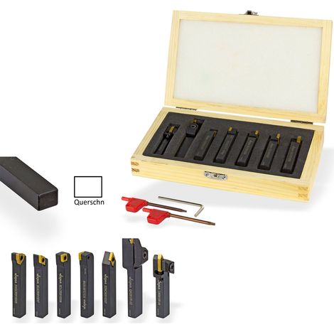 Drehmeißel Drehstahl Set Drehmeißelsatz 7-tlg 8x10 mm für Drehbank