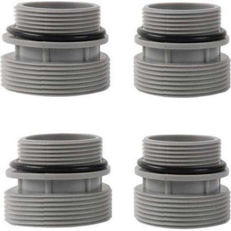 Poolschlauch Adapter Set 40mm auf 1 1/2 Zoll für Intex & Coleman, 4 Stück