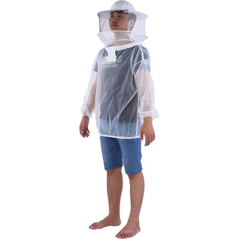 Veste d'apiculteur professionnelle transparente, combinaison de protection avec capuche (1/5)