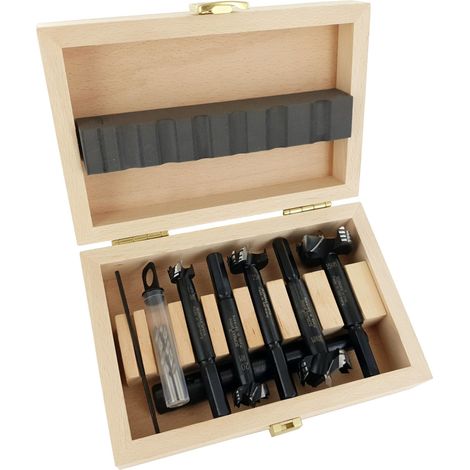FAMAG Bormax prima Hartmetall-Forstnerbohrer 6-tlg Set im Holzkasten 1664506 (1/5)