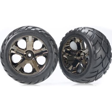 All-Star 2.8 Black Chrome Wheels & Anaconda Tires (2)