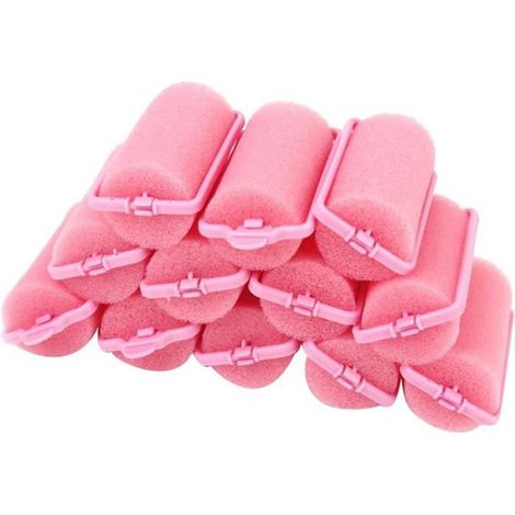 Lot de 12 rouleaux déponge pour cheveux à faire soi-même FER A FRISER (1/5)