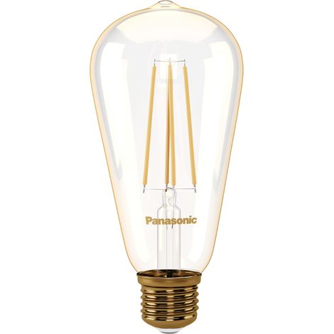 Ampoule ST64 filament LED E27 7W 2000K Panasonic (1/2)