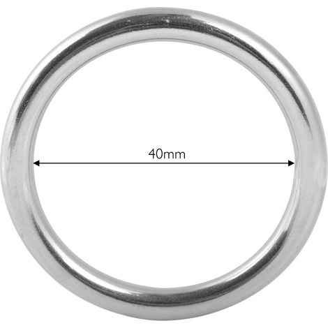 Bague en Acier Inoxydable 304 pour Équipement de Plongée et Accessoires pour Animaux de Compagnie (40mm Intérieur, 5mm Épaisseur) (1/4)