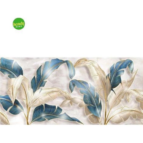 Quadro Lupia MondiÈ Foglie Blu Beige 31x66 cm