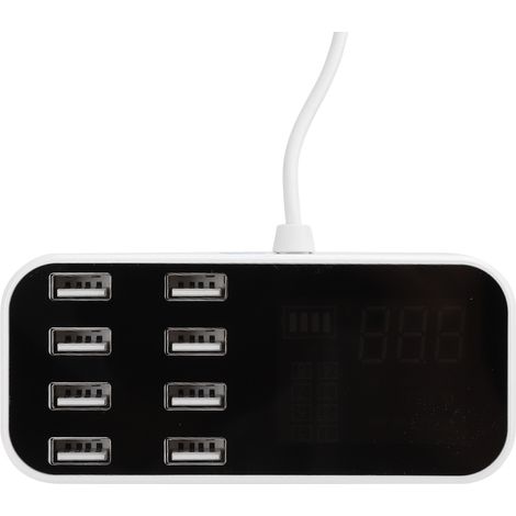 Station de charge 8 ports, adaptateur USB, chargeur de voiture avec affichage LED, 40 W pour smartphone (1/5)
