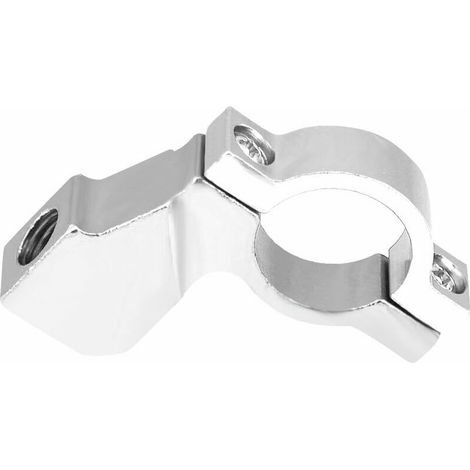Support Fixation Montage,  Base de Miroir Adaptateur Support de Rétroviseur Universel pour Rétroviseur de Moto de 7/8" en Alliage d'Aluminium(Silver)