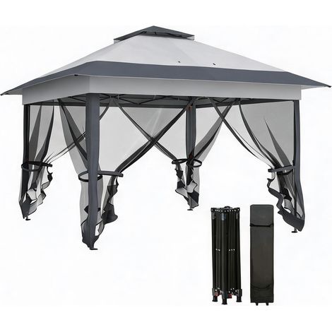 Store banne 4 niveaux 364 x 364 x 298 cm (1/5)