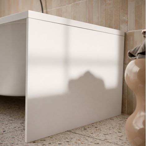 Pannello vasca bianco opaco 80x50 cm - 100% acrilico