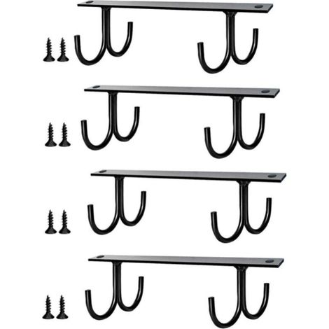 4 Piece Under Cabinet Coffee Mug Holder Coffee Mug Holder for Kitchen Mug Hooks Under Cabinet Mug Holder for Kitchen (1/5)