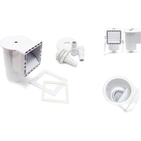 Kit skimmer piscine à sceller - Ouverture 15 x 14cm