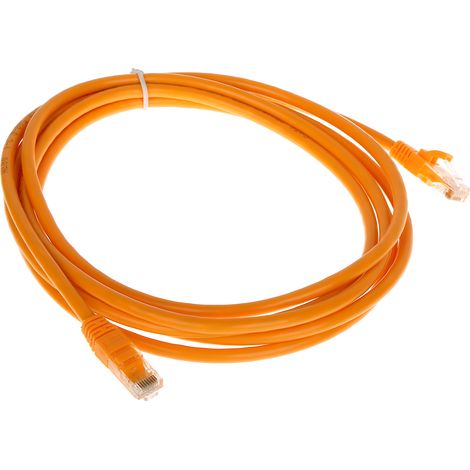 Câble de brassage RJ45/6/3.0 orange 3 m (1/2)