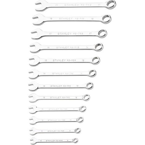 Stanley STMT82843-0 Combination Spanner Wrench Set 12 Piece STA082843