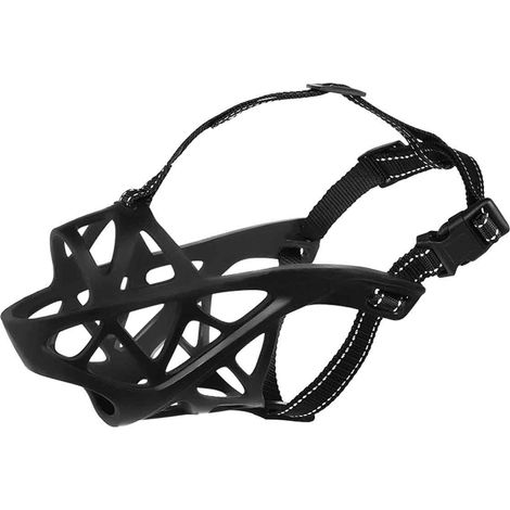 Muselière pour chien, grille résistante aux déchirures, réglable, anti-morsure et anti-mâchouillage, accessoires pour chiens (1/5)