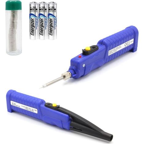 ALOVEZ Fer souder sans fil 8W 450°C, 32g, piles AA (1/4)