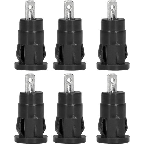 100 Stück Bananenstecker-Anschlussklemmen 4 mm Sicherheitsringklemmen vernickeltes Kupfer Klemmenblockadapter Schwarz (1/5)