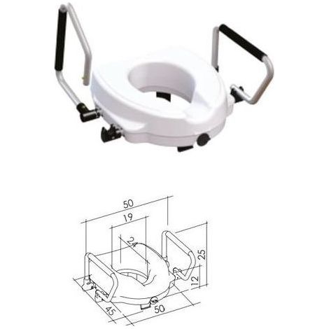K Design Rialzo Wc per un'agevole esperienza in bagno ideale per esigenze di comfort e accessibilita'