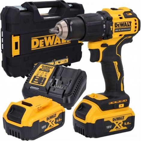 DeWALT Werkzeuge - 18V Akku-Schlagbohrschrauber, 2x 5,0 Ah Li-Ion XR Akkus, Ladegerät DCD709P2T (1/4)
