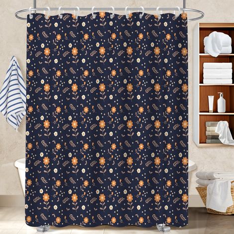 Rideau de bain 180x180 fluide rideau imperméable pour protéger le sol des éclaboussures efficacement (1/5)