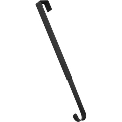 Haken für Weihnachtskränze, Partydekorationen, Türhänger, Teleskophaken, schwarz. (1/5)