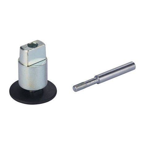 Eje pasante para extensión BTS 20 mm plano cónico galvanizado 3 grados de desviación DIN a la izquierda. (1/2)