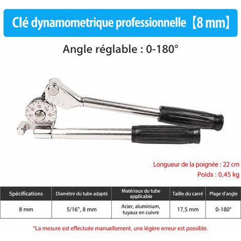 Cintreuse manuelle de tubes cuivre et aluminium 8 mm 180° 23 KN 8 23kn 10 × 10 × 10 cm 1 g – Livraison gratuite