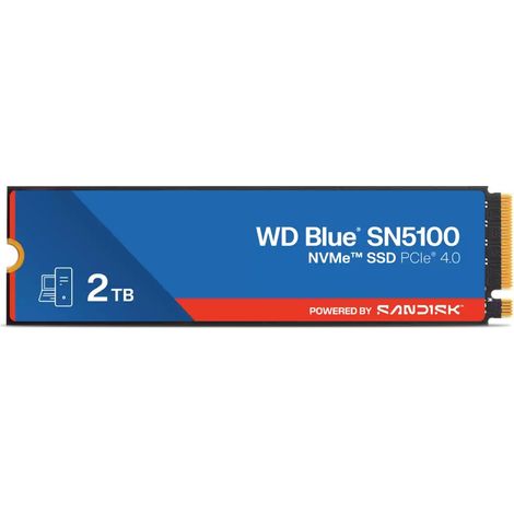 SanDisk WD Blue SN5100 2 To M.2 PCI Express 4.0 NVMe QLC 3D NAND