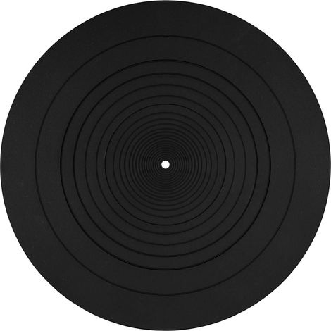 30cm Tapis de Tourne Disque, Tapis Silicone Platine Antistatique Antidérapant Tapis de Disque Vinyle pour Tous Les Lecteurs de Disques Vinyle LP Accessoires de Remplacement (1/5)