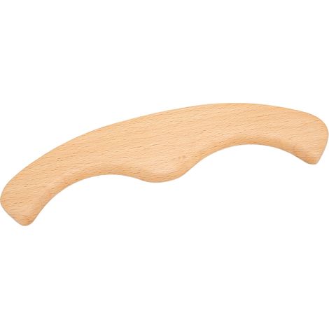 Outil de massage Gua Sha en bois, en forme de M, pour la relaxation musculaire et le drainage lymphatique. Planche à gratter pour le remodelage du corps, du cou et du dos. (1/5)