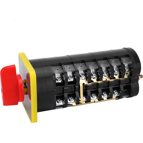 Commutateur rotatif universel à 12 positions, interrupteurs à cames électriques, 110-380 V, 16 A, LW5D-16TM707/7 (1/5)