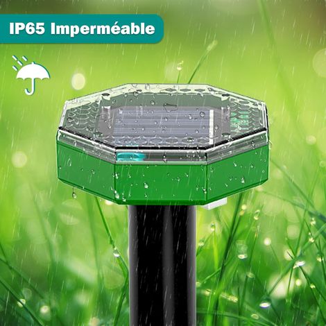 Repellente solare ad ultrasuoni per talpe, confezione da 6, respinge talpe e altri roditori per giardino e prato (1/4)