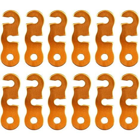 Aluminiumlegierung Guyline Zeltleinenspanner Zeltzubehör Cord Adjuster Zelt Spanner Seil Teller Seilspanner für Zelt Wandern Camping，golden