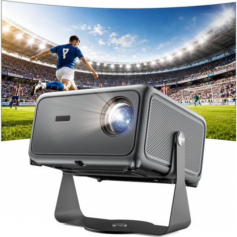 4K 2200 ANSI Outdoor Smart Overhead Projector with Netflix  Dolby Audio Home Theater, 360° Rotatable Support, WiFi 6/Bluetooth, Auto Focus & Auto Keystone, Outdoor Full DayBright 4K Projector for Home (1/5)