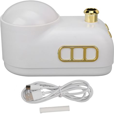 Ultraschall-Luftbefeuchter mit 3-farbigem LED-Nachtlicht und Feinnebel fürs Schlafzimmer – Vintage-Weiß (1/5)