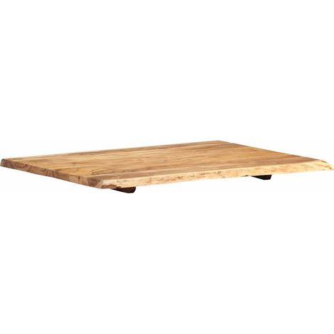 Maison Exclusive - Tischplatte Massivholz Akazie 80x(50-60)x2,5 c (1/5)