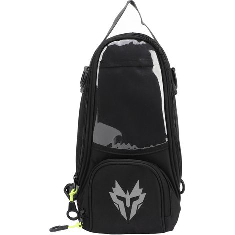 Sacoche magnétique pour réservoir de carburant de moto, en tissu Oxford haute résistance, sac de navigation grande capacité de 4,5 litres, gris. (1/5)