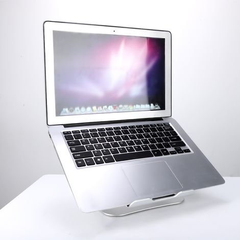 Support d'ordinateur portable ajustable en aluminium pour PC 11 à 17 pouces, stable antidérapant (1/5)