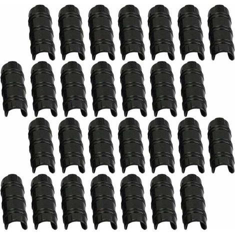 30 Pinces à tuyau,32mm,Plastique PP,Dent antiglisse,Serrage 8mm,Jardin Serre (1/5)
