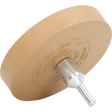 Lot de 10 Disques de Gomme Caoutchouc 3,5 Pouces pour Décapage Adhésif, Décollage Autocollants Vinyle, Embout Rotatif 4000 RPM (1/5)