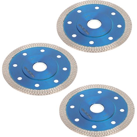 Lot de 3 lames de scie diamantées pour carrelage, céramique, porcelaine et marbre, 105 x 10 x 20 mm (1/5)