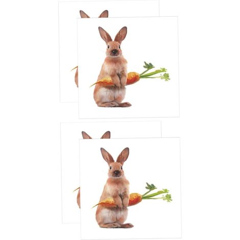 2 Ensembles Autocollants Muraux De Lapin De Pâques Décoratives Pour Chambre Stickers Animaux Adhésifs Pour Décoration Murale Pour Salle De Jeu Et Maison 2 Feuilles2 (1/5)