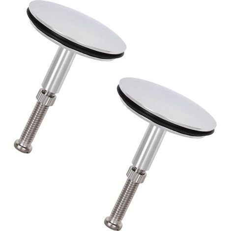 Bouchon De Baignoire De 43mm,2 Pièces Bouchon Baignoire Universel,Bonde Métallique pour Baignoire,Réglable en Hauteur,pour Lavabo Et Baignoire (1/4)