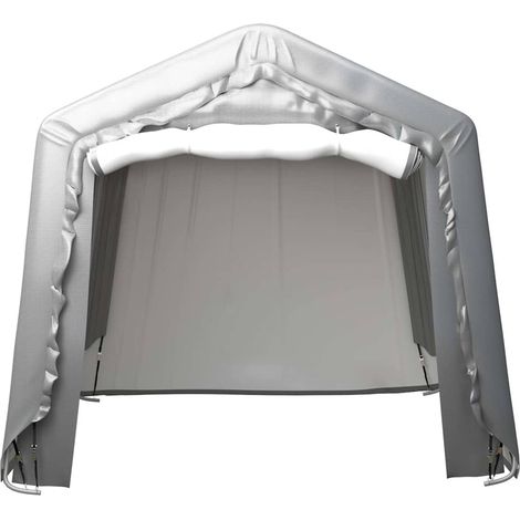 Maison Exclusive - Tente de rangement 240x240 cm Acier Gris (1/5)