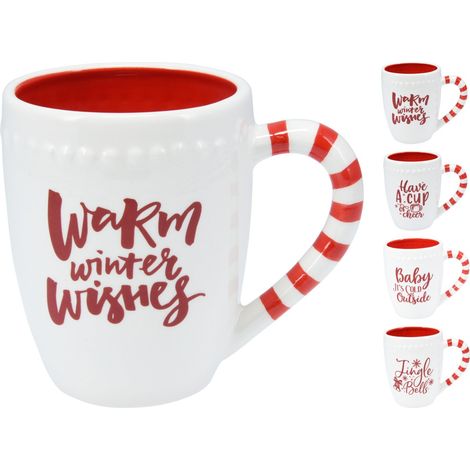 Taza navideña de cerámica de 11 cm. Pieza única (1/5)