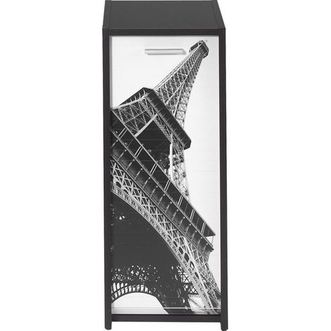 Caisson à rideau noir imprimé Tour Eiffel Scoot (1/3)
