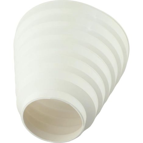 Réducteur de conduit de ventilateur en plastique ABS blanc 80 mm, 100 mm, 110 mm, 120 mm, 130 mm, 140 mm, 150 mm, pour raccordement de conduits d'air, différents diamètres (1/5)