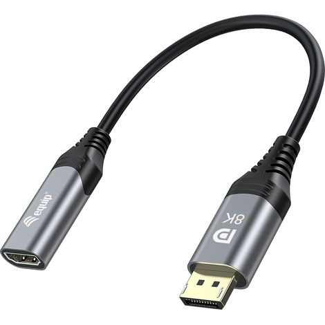 EQUIP 133446 DisplayPort 1.4 auf HDMI Adapter, 8K/60Hz