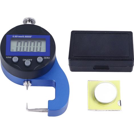 Digitales Dickenmikrometer, Genauigkeit 0,0005 Zoll (0,01 mm), hochpräzises Dickenmessgerät für industrielle und Laboranwendungen. (1/5)