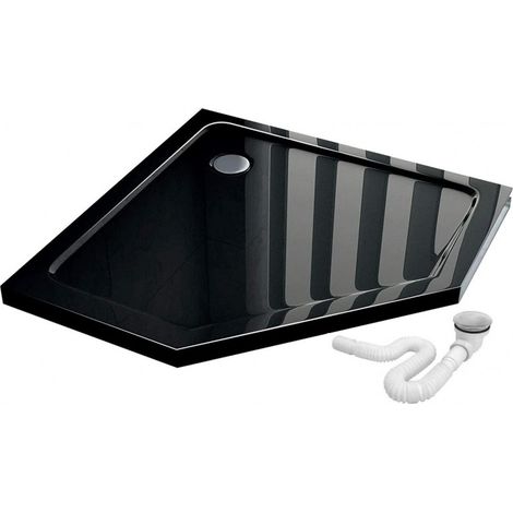 RECEVEUR DE DOUCHE DIAMOND 90X90X5 BLACK (1/3)